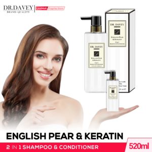 Dr. Davey English Pear & Keratin 2 in 1 Shampoo & Conditioner 520ml