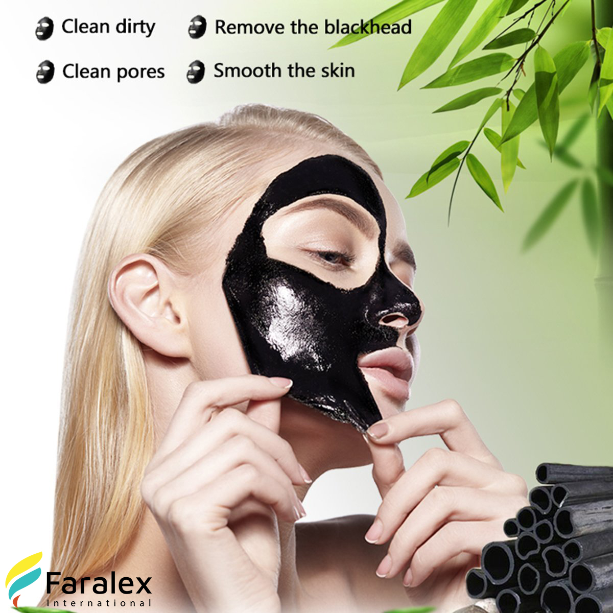 DEXE Black Mask Acne Purifying Charcoal Peel Off 120g - Image 2