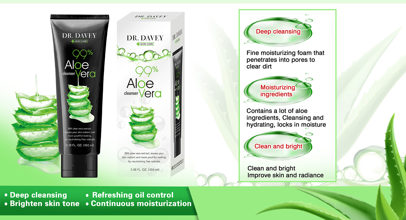 Dr. Davey Aloe Vera Facial Cleanser 100g - Image 4