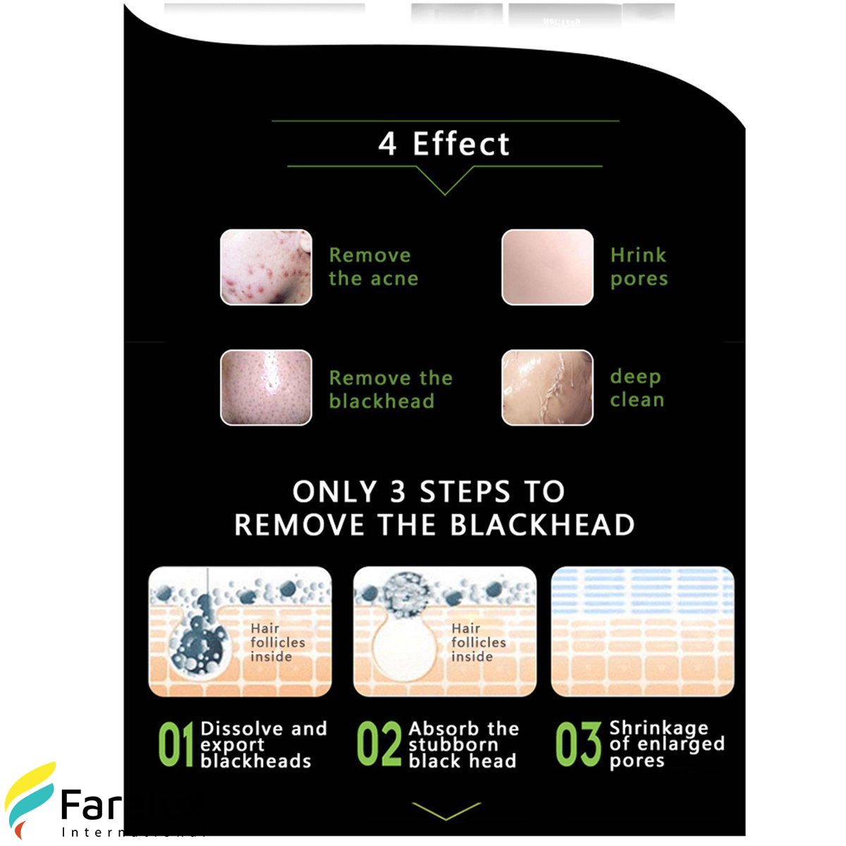 DEXE Black Mask Acne Purifying Charcoal Peel Off 120g - Image 4