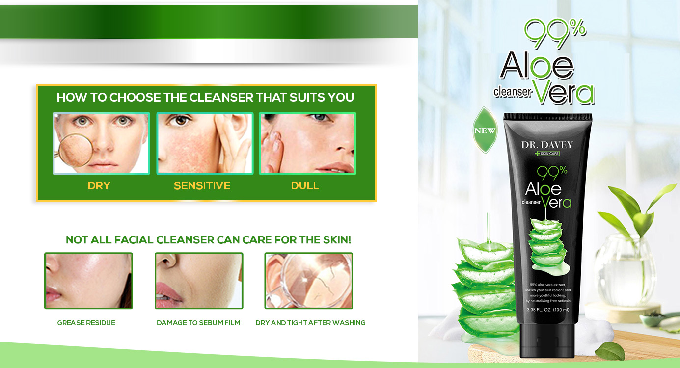 Dr. Davey Aloe Vera Facial Cleanser 100g - Image 8