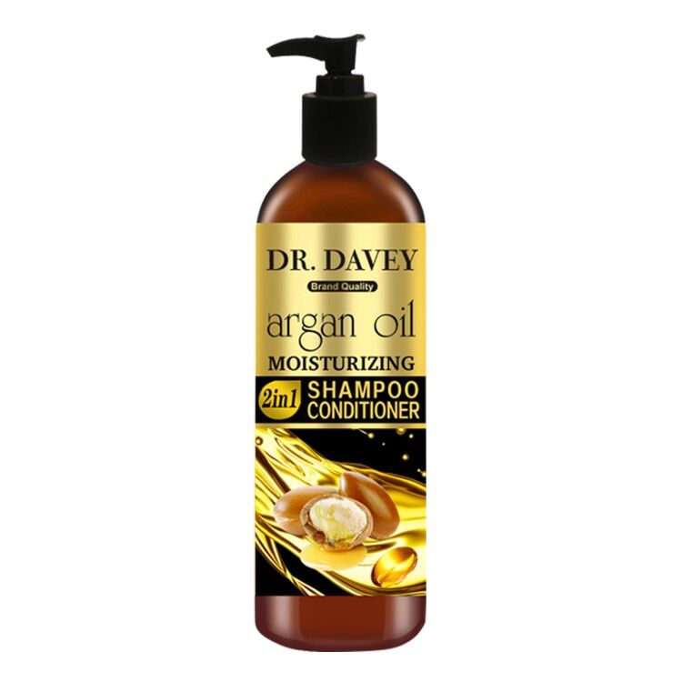 Dr. Davey 100% Natural Argan Oil 2 in 1 Moisturizing Shampoo & Conditioner 500ml - Image 9