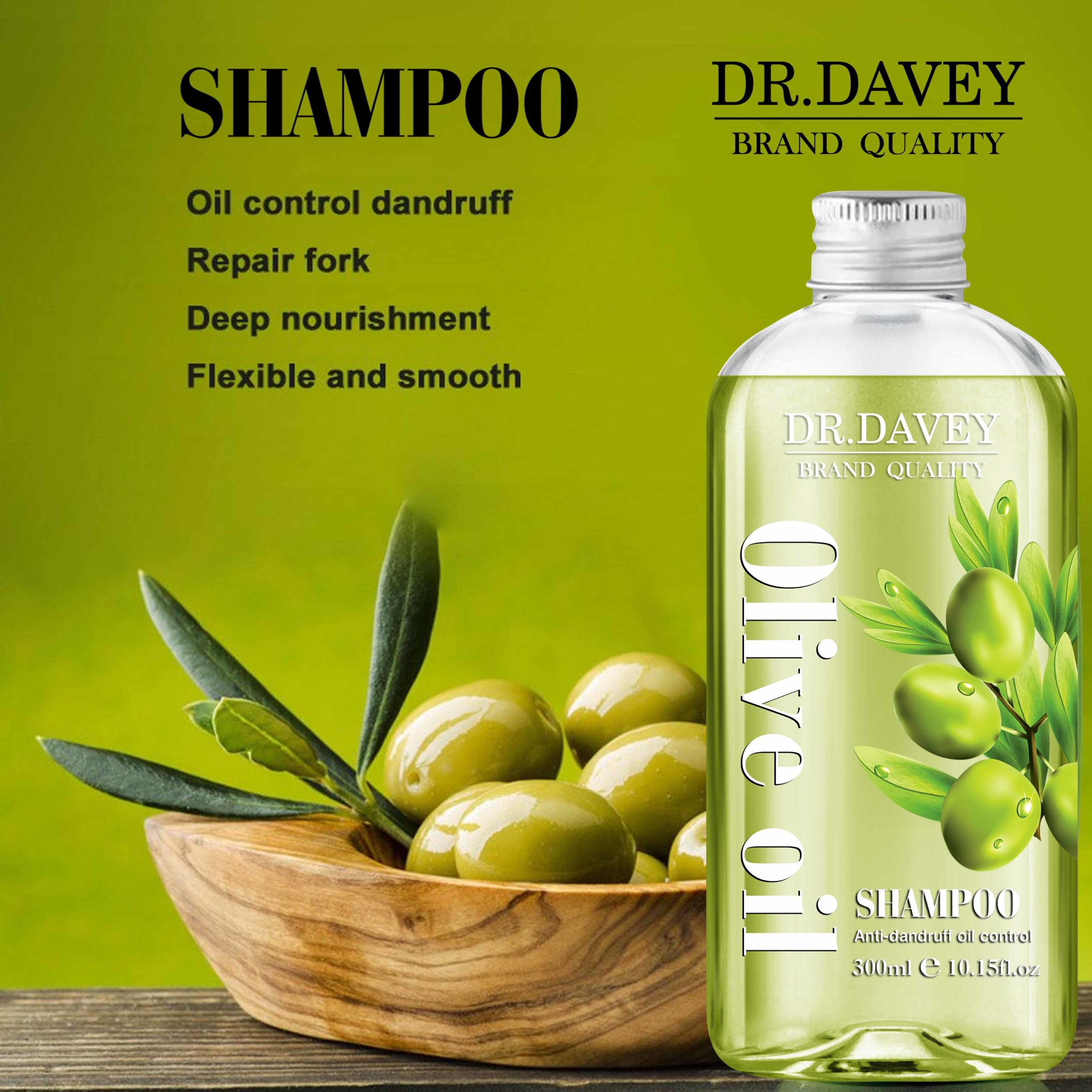Dr. Davey Anti Dandruff & Oil Control Shampoo Olive Oil 300ml - Image 4