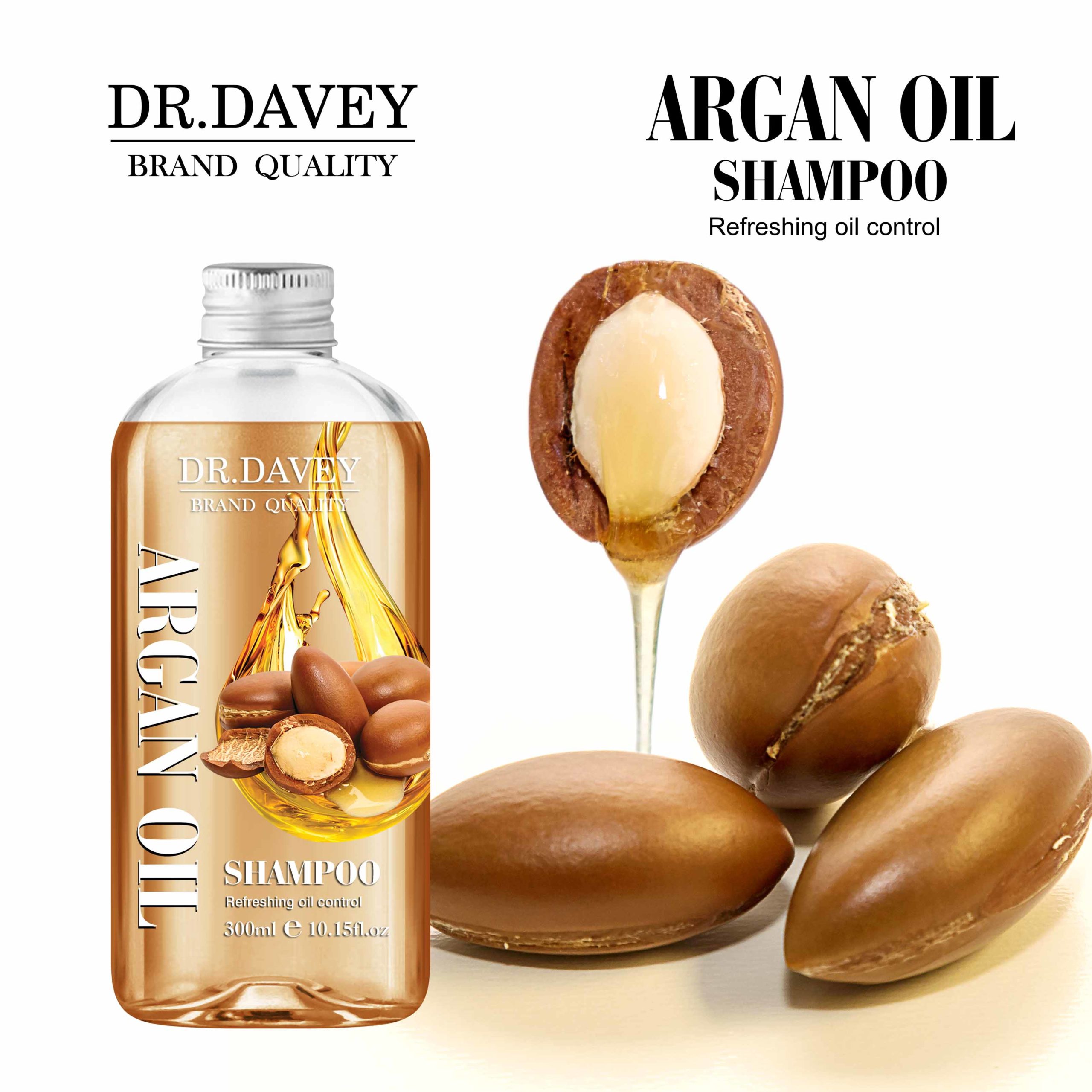 Dr. Davey 100% Natural Oil Control Refreshing Argan Oil Shampoo 300ml - Image 7