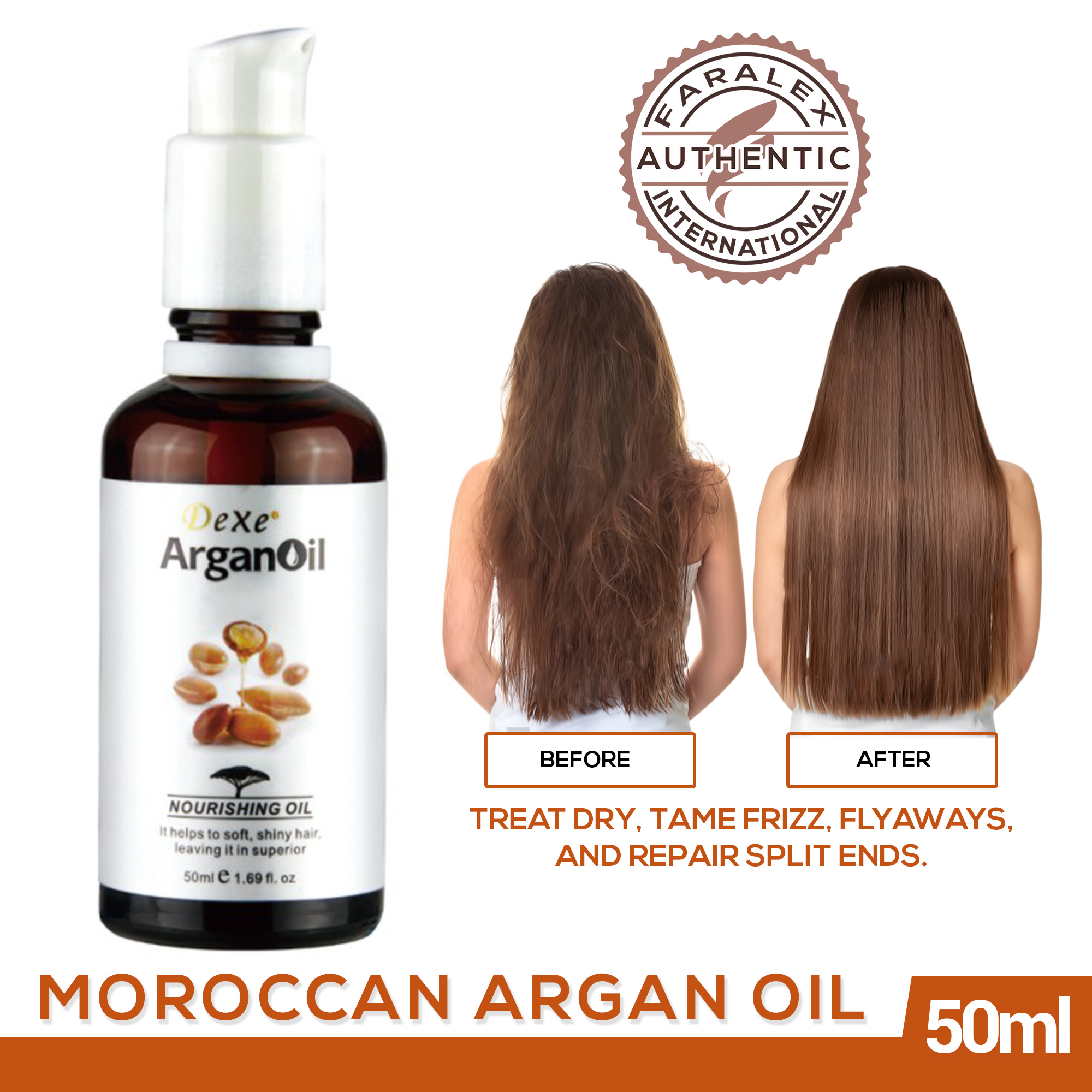 Dexe Natural Morocco Argan Oil for Hair And Skin 50ml