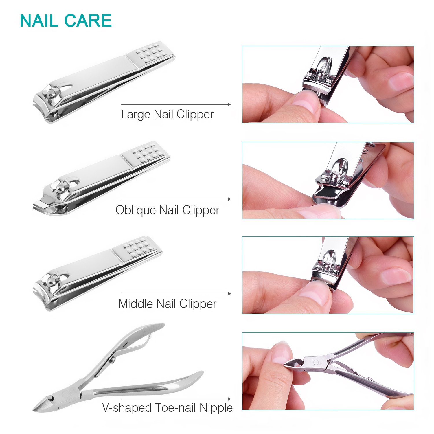 FARALEX Professional Manicure and Pedicure Set - Image 8